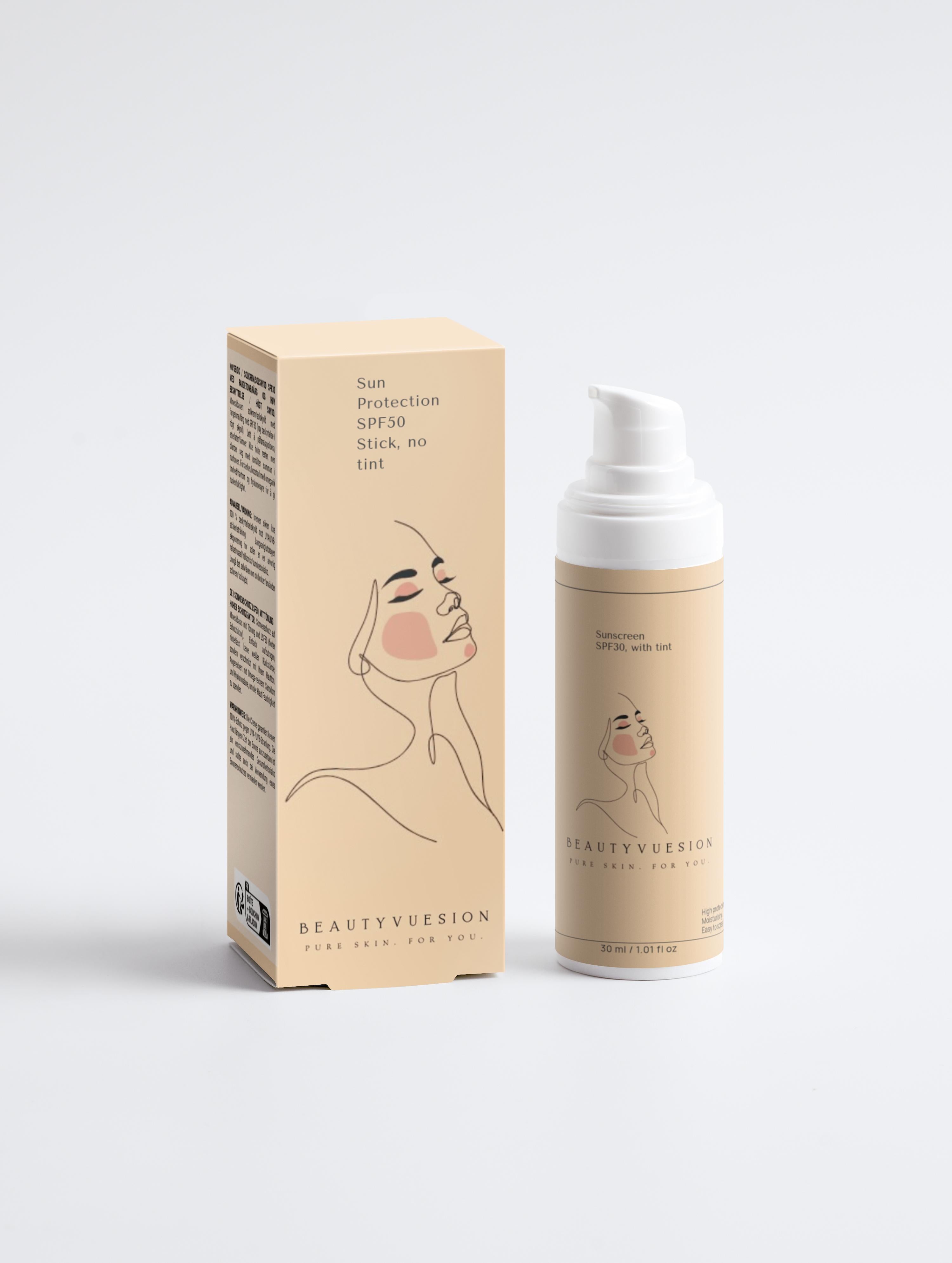 Sunscreen SPF30, with tint