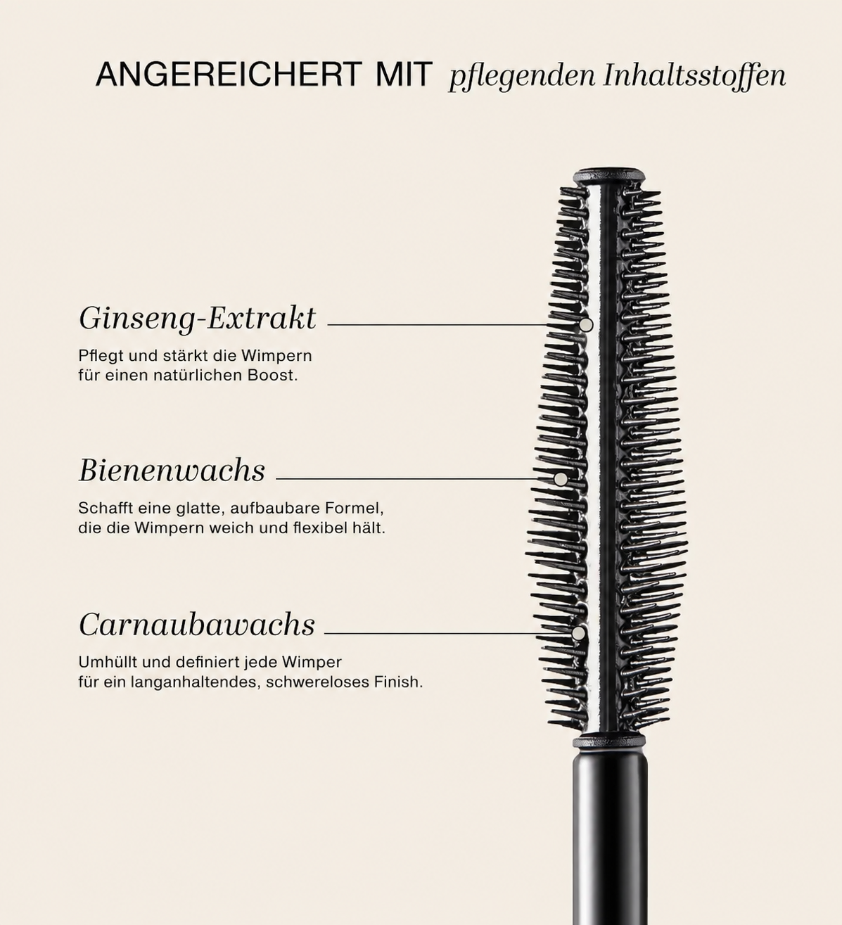 Wimperntusche für Länge & Volumen