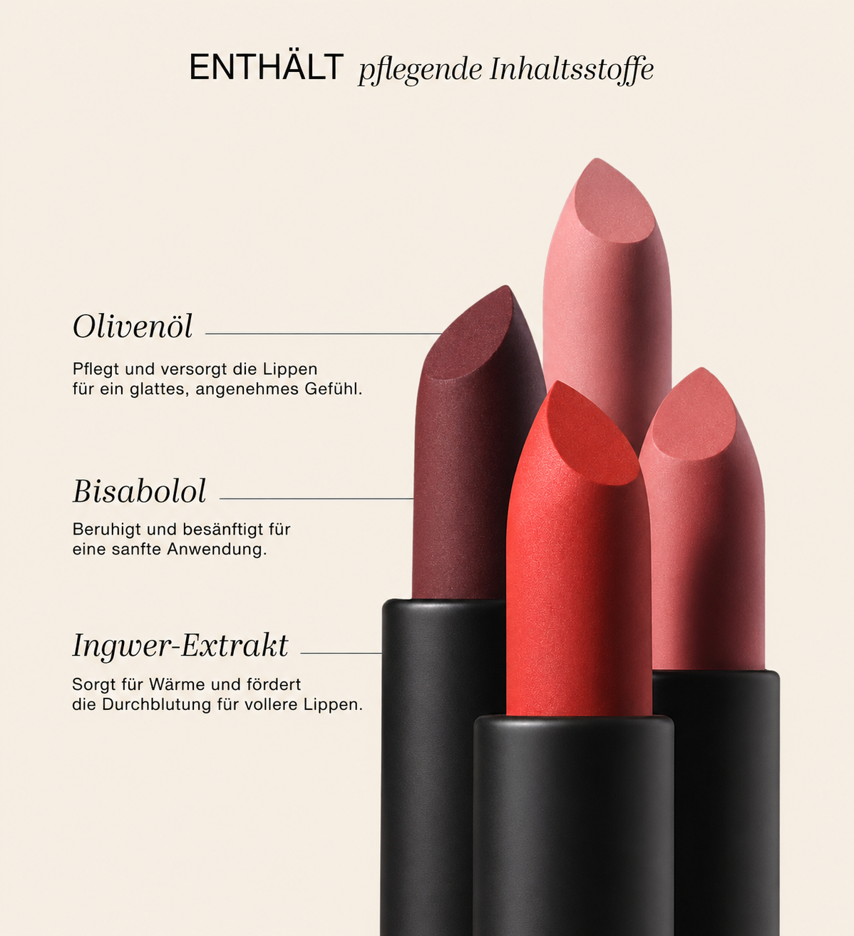 Matter Lippenstift, Dusty Rose