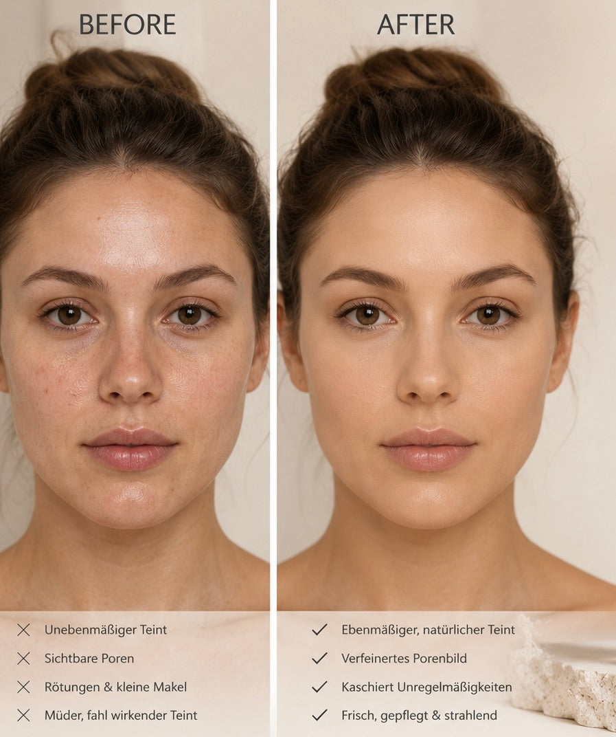 Foundation mit Peptiden, 10 Light Warm